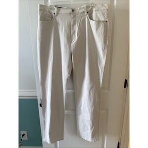 New‎ Men's Footjoy 1857 Sueded Cotton Twill 5 Pocket Pants - Stone - 42/34 FJ